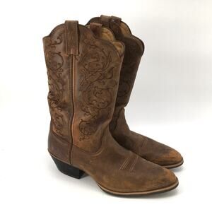 Twisted X Womens Western Performance Boots 11 B Distressed Brown Leather Cowgirl